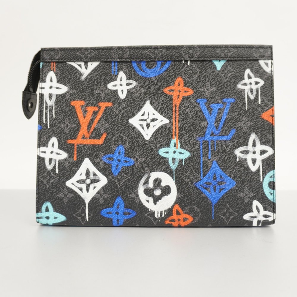 Auth Louis Vuitton Monogram Eclipse Pochette Voya… - image 6